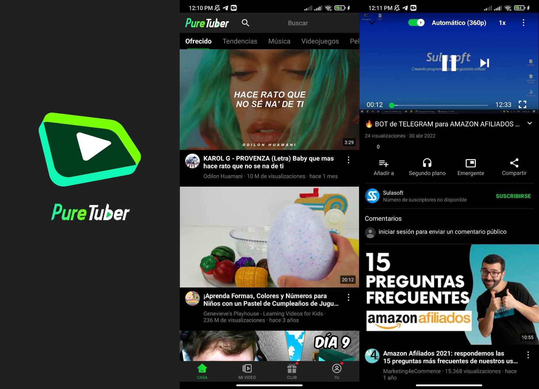 PureTuber es una aplicación para ver videos de Youtube con adblock incorporado